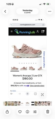HOKA Anacapa 2 Low GTX Women's Hiking Shoes Pink