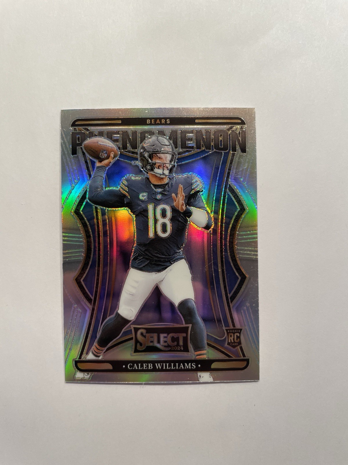 2024 Panini Select - Caleb Williams #1 -Rookie RC - Phenomenon - Silver Prizm