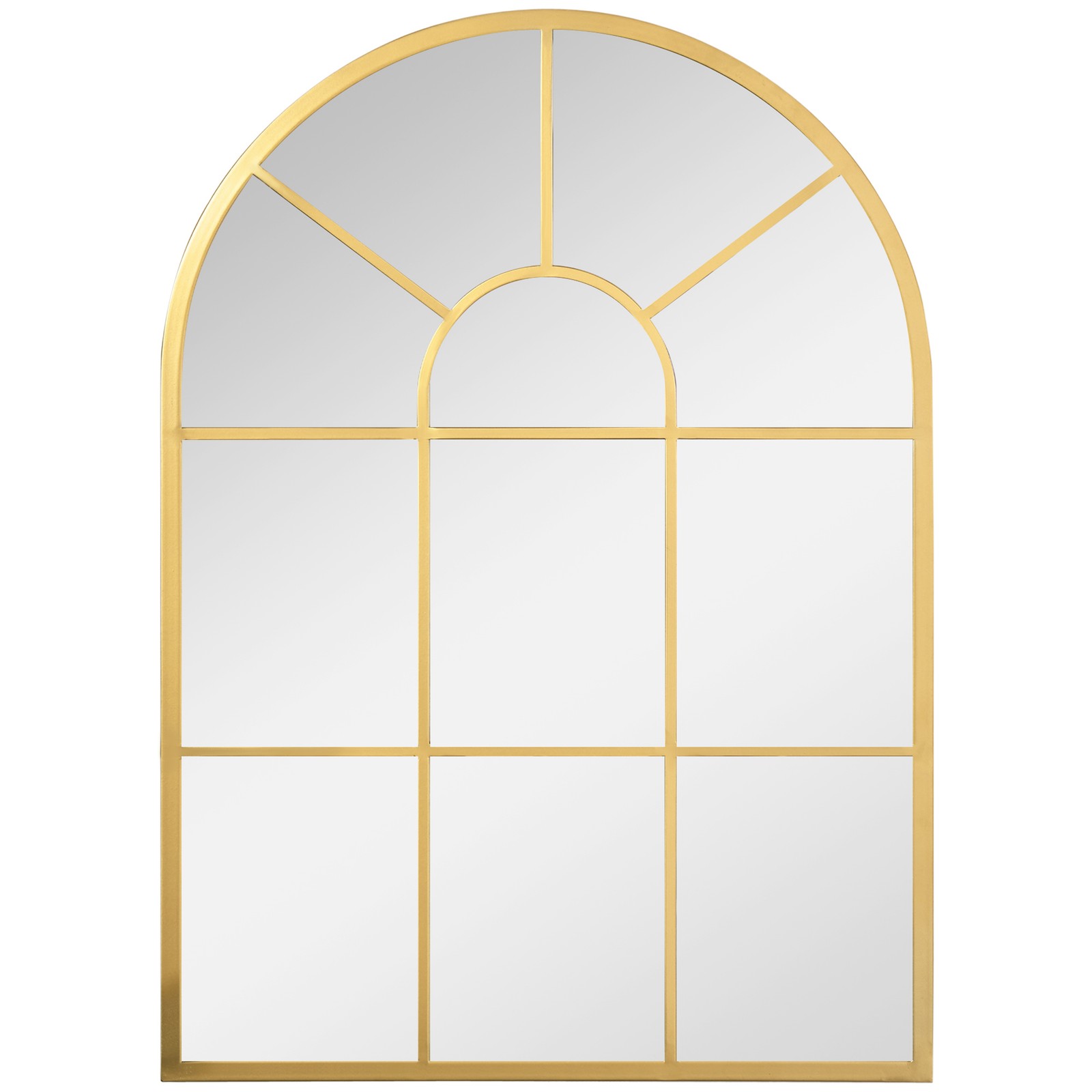 Specchio Moderno a Parete a Forma di Arco 70x50 cm per Camera da Letto e