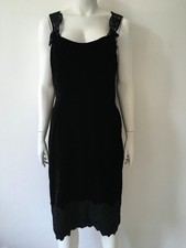 VTG D&G Dress Dolce & Gabbana Black Velvet with lace decoration Size IT46