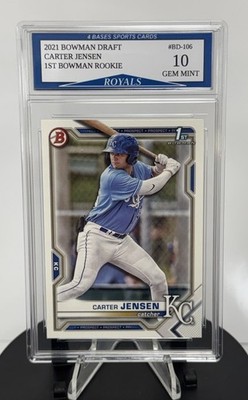 2021 Bowman Draft Carter Jensen 1st Bowman Rookie Card #BD-106 Gem Mint 10