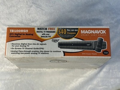 Magnavox DTV Digital To Analog Converter New In Box With Remote