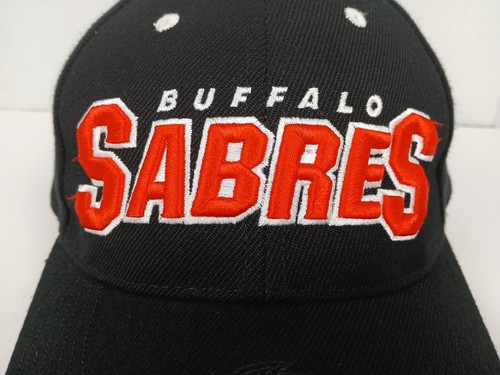Buffalo Sabers Drew Pearson Mütze schwarz Vintage verstellbar gesticktes Logo NHL - Bild 9 von 17