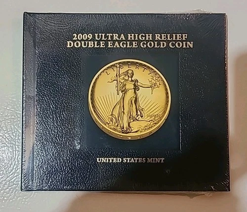 2009 Ultra High Relief Double Eagle Gold Coin Book Only Sealed New