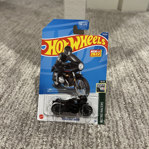 Hot Wheels Retro Racers BMW R NineT Racer Black Diecast Motorcycle NEW