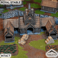 Establo Real - Reino de Sajonia - Fantasía LOTR Compatible con la Tierra Media