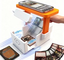 Card Scanner - MTG Trading Card Standwith LED Light  Magnetic Base, Compatible