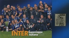 Folder Bolaffi 2005 Inter Supercoppa Italiana con Lamina d'Oro