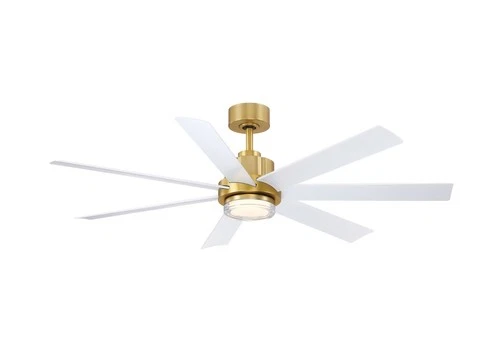 Brushed Satin Brass 56"Ceiling Fan from the Pendry 56 Collection - Picture 2 of 2