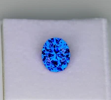 10.44 Ct Rare Natural GIE Certified Ceylon Blue Sapphire Oval Cut Loose Gemstone