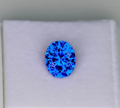 10.44 Ct Rare Natural GIE Certified Ceylon Blue Sapphire Oval Cut Loose Gemstone - Image 1 of 2