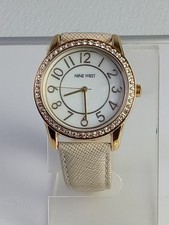 Nine West Women's Quartz Watche Tan Leather Band NW/1730
