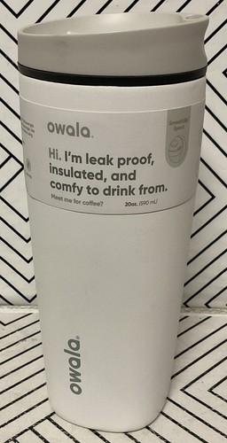 🥥 Owala 20oz SmoothSip Slider Coffee Tumbler - Sleek🆕AS SHOWN👇 - Picture 2 of 10
