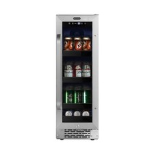 Refrigerador de bebidas 12 pulgadas 2,0 pies cúbicos puerta de vidrio inoxidable Whynter BBR-638SB