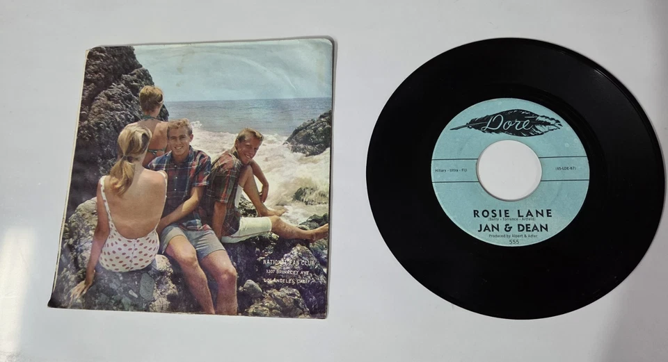Jan & Dean WE GO TOGETHER / ROSILANE (DOO WOP 45/PS) #555 PLAYS VG+ Z3 - Image 2 of 2