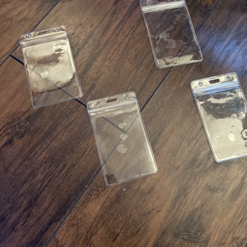 Vertikale Ausweishalter - Versiegelbar, Wasserdicht, Klar Kunststoff, Passend RFID - Bild 3 von 3