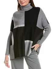 Joseph A. Printed Turtleneck Sweater Women's