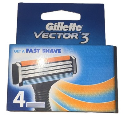 Gillette Vector3 Razor Blade Refill Cartridges 4 Ct