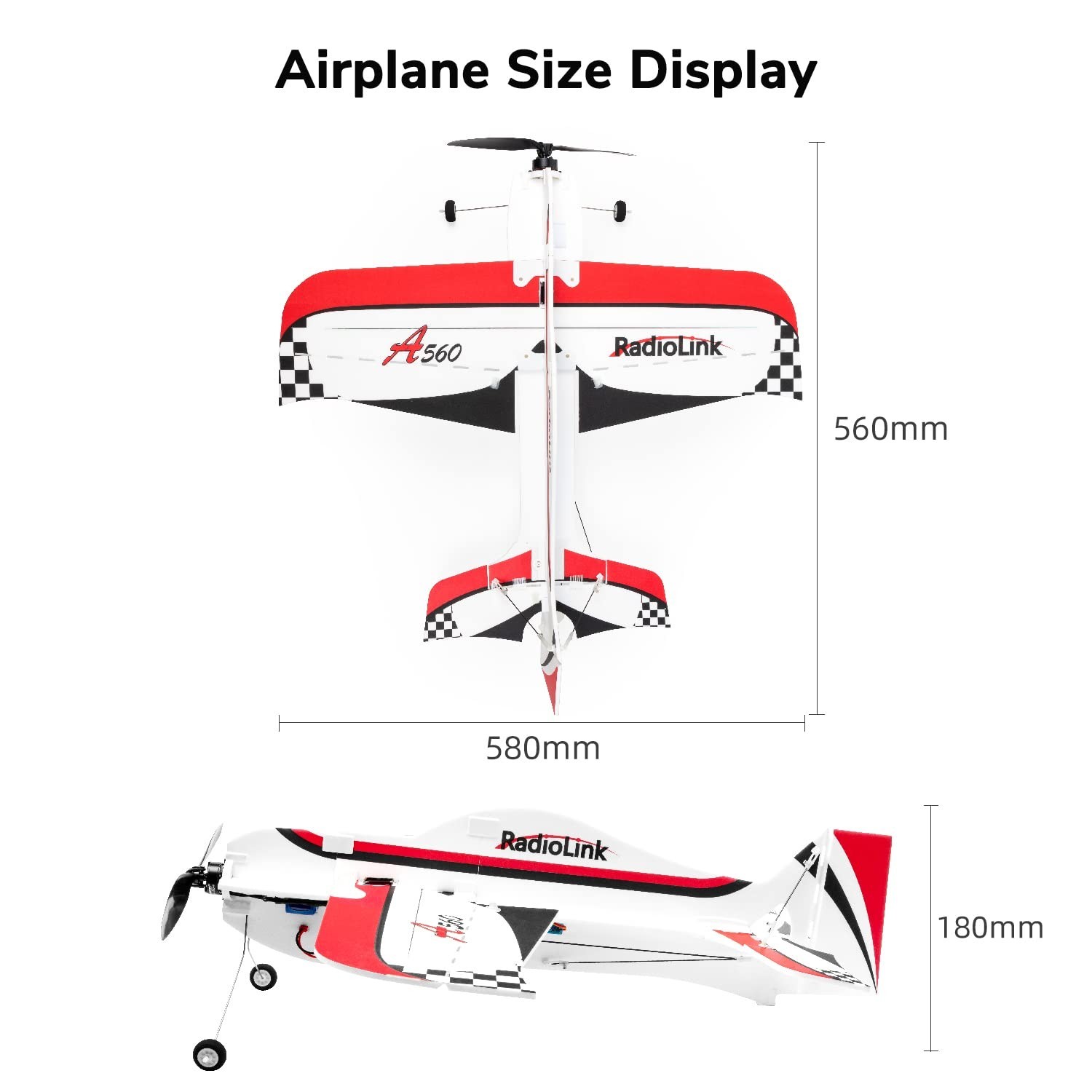 Radiolink A560 6 Flight Modes RC Airplane, Easy to Fly RFT RC Airplanes with ...