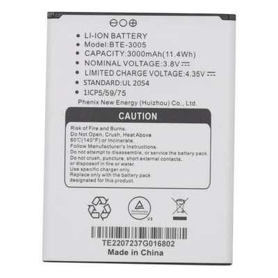 For ANS Artia P600 Replacement Battery BTE-3005 3000mAh