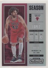 2017 Contenders Season Ticket Premium Edition Silver Prizm Robin Lopez #86 0o6v