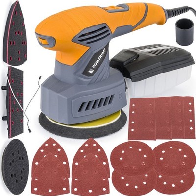 Exzenterschleifer 1200W Schleifmaschine 125mm | powermat PM-SMO-3W1T