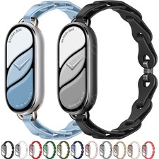 Sport Silicone Strap Bracelet for Xiaomi Mi Band 10 9 8 NFC Smartwatch Wristband