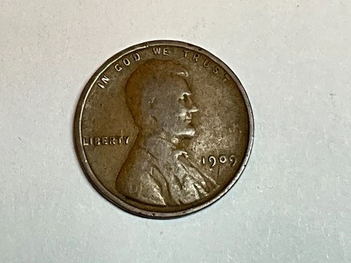 1909 VDB Lincoln Wheat Cent Good Details #2 See Photos