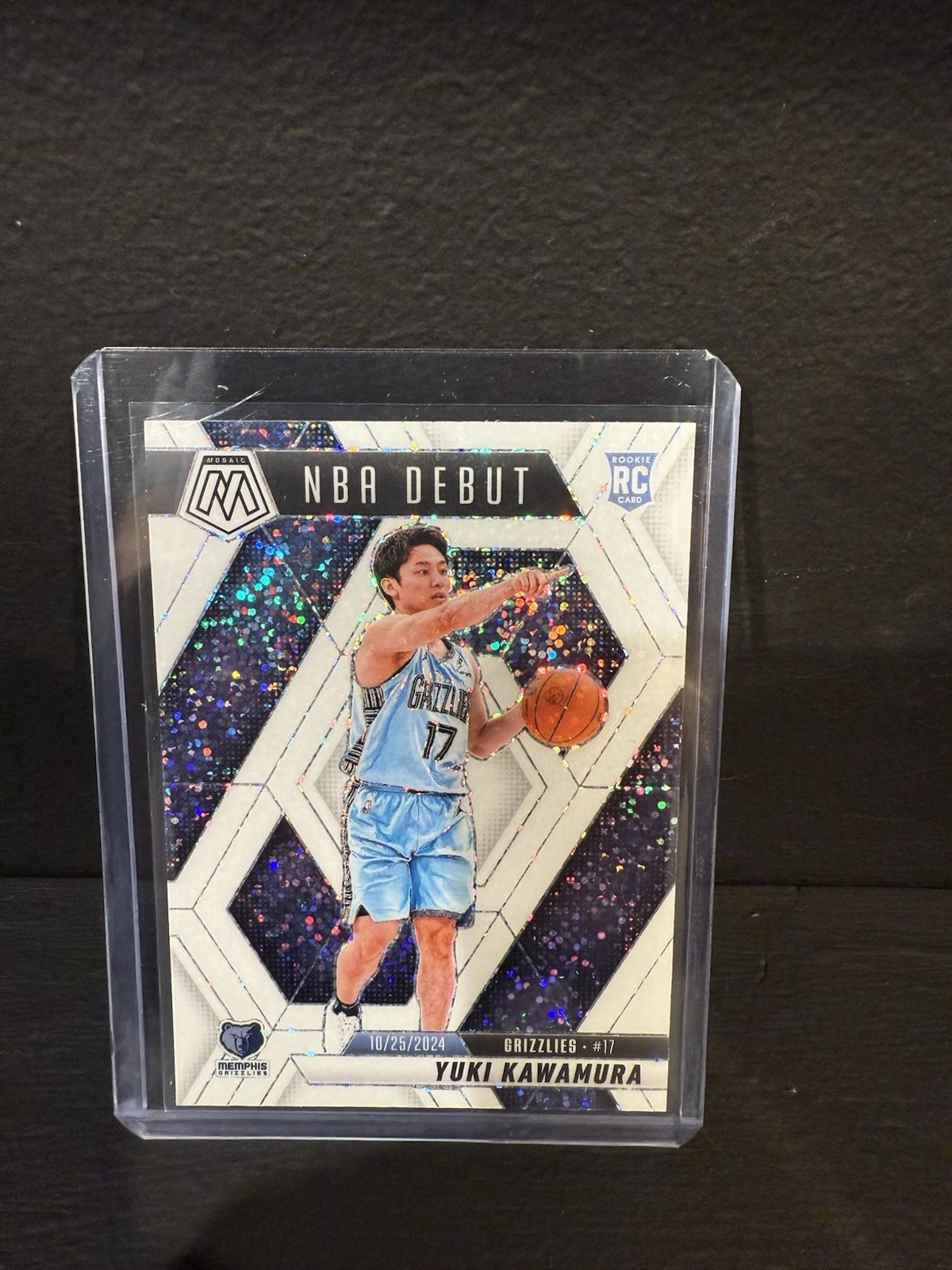 2024-25 Panini Mosaic Rookies Yuki Kawamura White Sparkle SSP NBA Debut