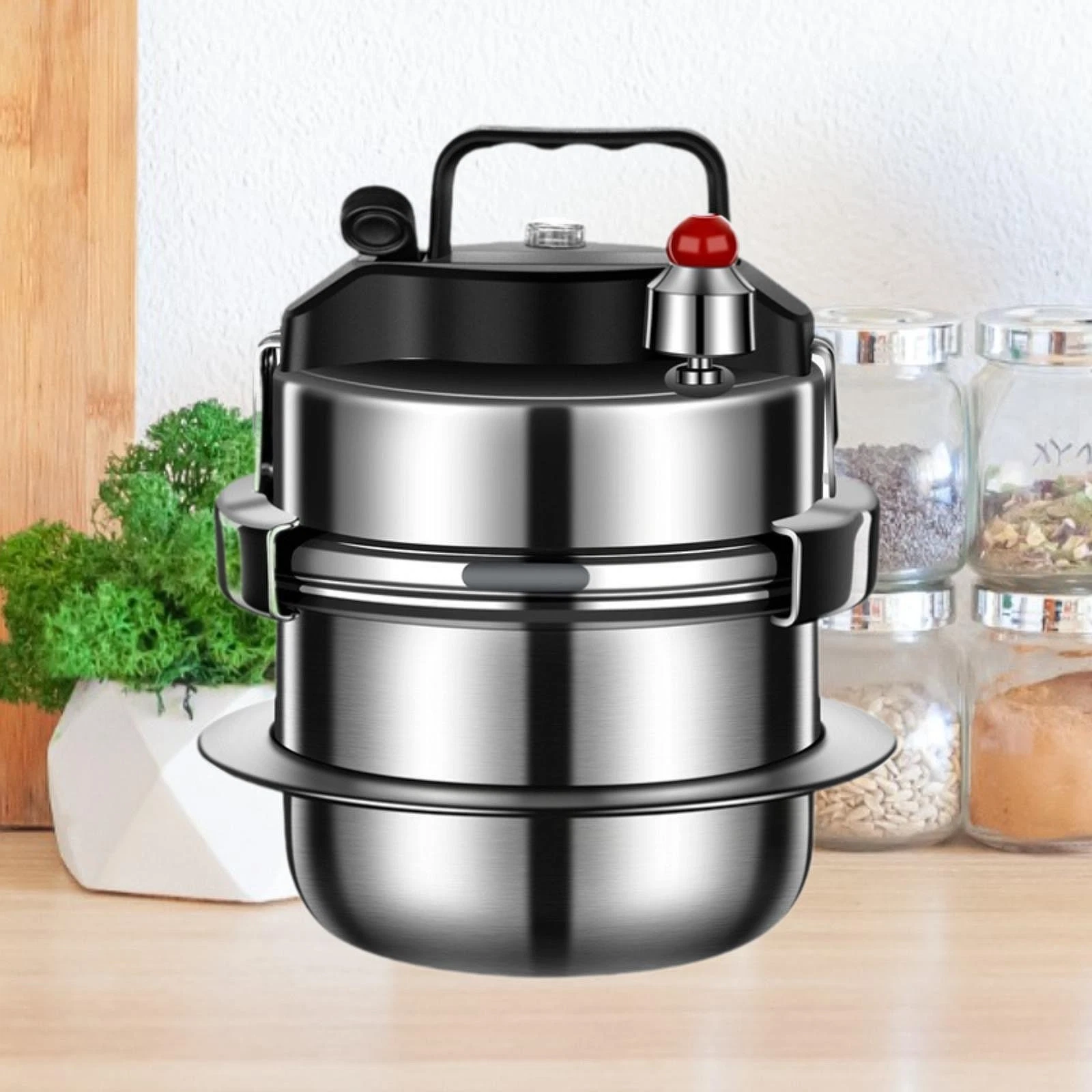 Pressure Cooker Stainless Steel 2L Compact Versatile Durability Pressure Pot for