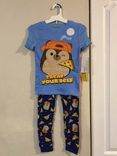 Squishmallows Boys 3-Piece Pajama Top Shorts Pants Set Size 8 NWT