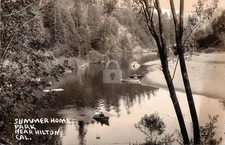 Park Hilton CA Boating Russian River Summerhome 1914 RPPC Photo Postcard COPY