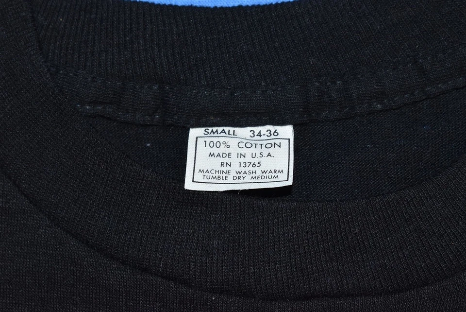 Camiseta vintage años 70 FOGHAT FALL TOUR 1976 SEE FACTOR NYC NEGRA NARANJA PEQUEÑA S Foto 4 de 4