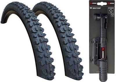 2x Kenda SMOKE 20 x 1.95 Mountainbike Reifen K-816 schwarz + Minipumpe