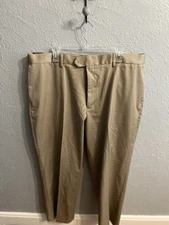 Perry Ellis Portfolio Chino Pants Men's 40 X 29 Antelope Flex Straight Leg
