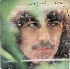 George Harrison Authentic Signed x2 Self Titled Album Cover W/ Vinyl BAS #A71977