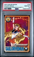 PSA 10 Venus 79 POP 1 Sailor Moon Carddass 1993 Graffiti Part 2 C36