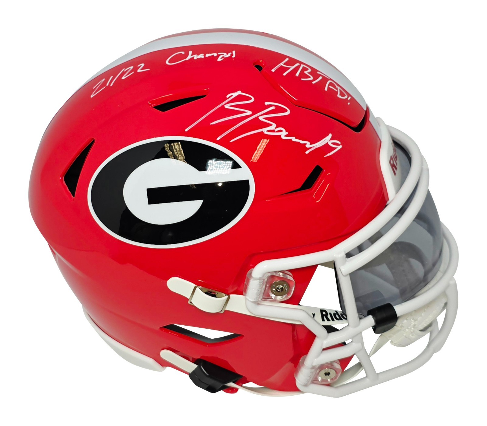 Brock Bowers Autographed Signed Georgia Bulldogs Georgia Mid-Size Helmet w/ Insc Beckett COA 