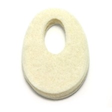 Oval Shaped Felt Callus Protective Pads - Adhesive Foot Pads That Surround Ca...