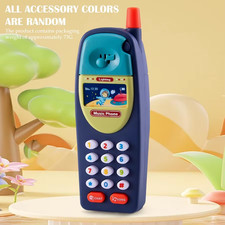 Simulation Play Phone Toys for Kids, Mobile Phone Toy with Music Lighting Learni