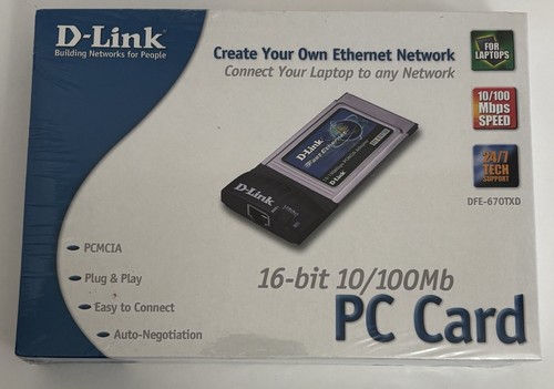 Carte PC D-Link 10/100 Mo Fast Ethernet DFE-670TXD scellée NEUVE
