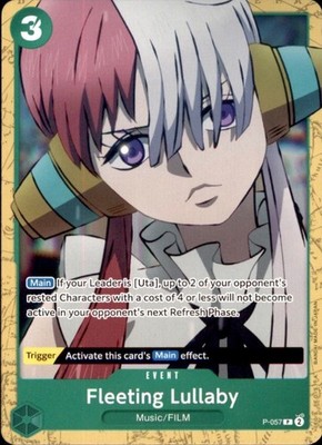 Fleeting Lullaby P-057 Promo Starter Deck 16: GREEN Uta One Piece Near Mint