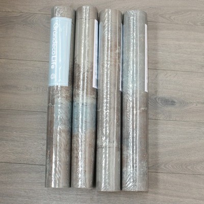 4 Rollen Braun Tapete Betonoptik Blau Beige Strukturiert Industrial Vinyl
