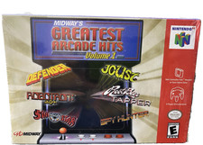 Midway's Greatest Arcade Hits: Vol. 1 (Nintendo 64, 2000) Boxed, CIB Nice !