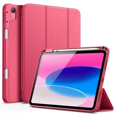 JETech iPad Case 11th/10th Gen 2025/2022 – Pencil Holder, Auto Wake, Pink