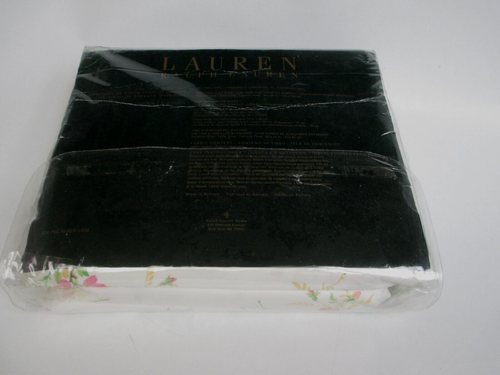 Ralph Lauren 3pc White Pink Bouquet Roses Floral Sheet Set - Twin - Picture 8 of 8