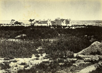 Belagerung von Paris Kommune Ruinen der Moulin Saquet Redoute altes Liebert Foto 1870