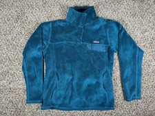 Vintage Patagonia Snap T Turquoise Fleece Pullover Women  s Size L