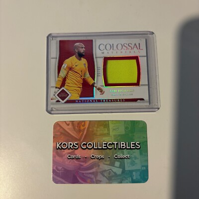 Usa Tim Howard Player Worn Patch 99/99 Error Card See Back 2022 National Treasur