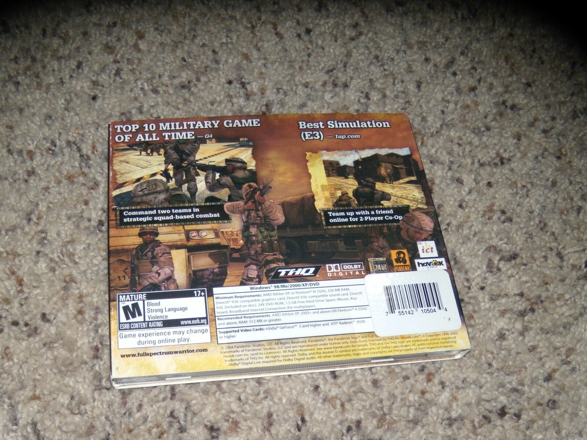 Full Spectrum Warrior (PC, 2004) Near Mint Game with key | eBay
